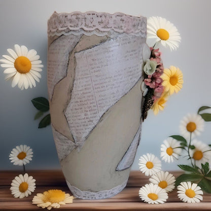 Vase Art Altéré Baroque Antique– Création Unique Nuit Éternelle