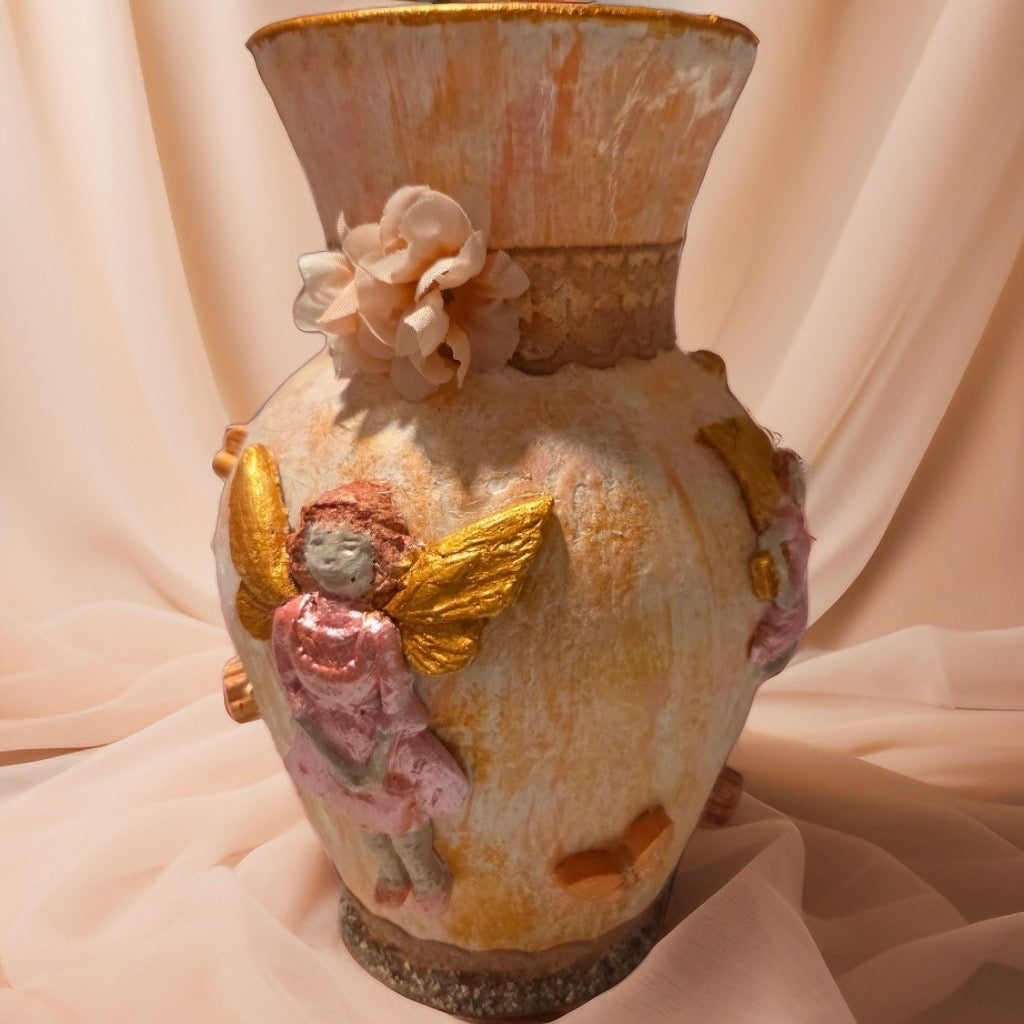 Vase Art Altéré Douceur de Fées– Création Unique Jardin Secret