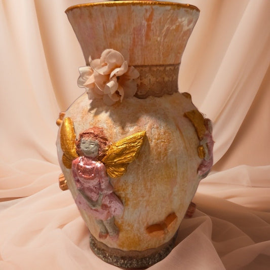 Vase Art Altéré Douceur de Fées– Création Unique Jardin Secret