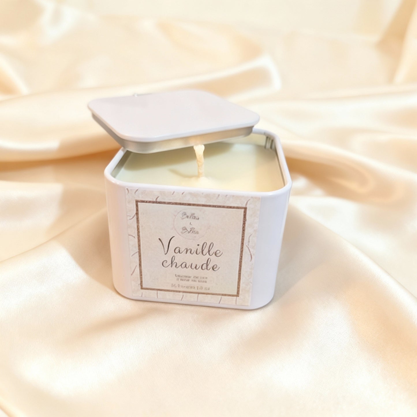 Chandelle Vanille chaude - Parfum gourmand et réconfortant